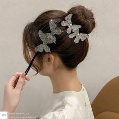 Butterfly Hairpin Bun Maker Twist Headband Hair Styling Hairbands Women Hairstyle Hair Stick Hair Accessories